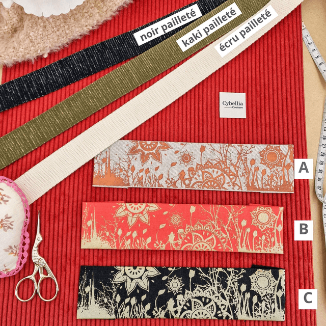 kit tout-en-un personnalisable tote bag velours rouge brique