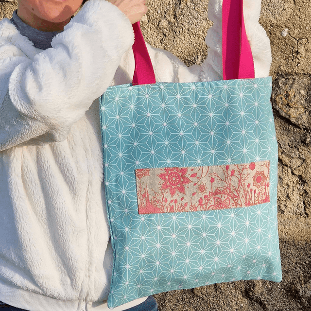 kit tout-en-un personnalisable tote bag les géométriques