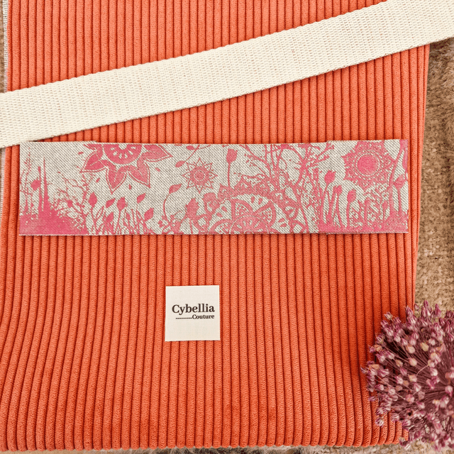 Kit tout-en-un personnalisable tote bag velours corail