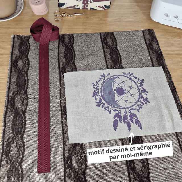 Kit tout-en-un débutant tote bag dentelle